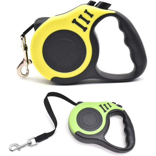 2 pieces of automatic retractable dog leash for running and jogging training for small and large dogs (a)