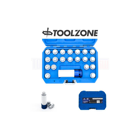 Toolzone Elite 21PC Master BMW Locking Wheel Nut Key Set AU356