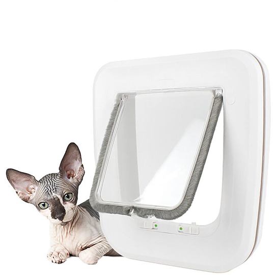 Dog door opening, cat, automatic door closure