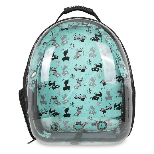 Soekavia - Cat Backpack, Expandable Pet Backpack, Ventilated Space Capsule Cat Backpack, Portable Puppy Backpack for Travel Camping
