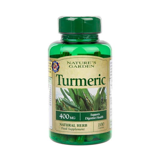 Holland & Barrett Nature's Garden Turmeric 400mg containing Curcumin Capsules 100's