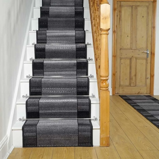 Gravesham Stair Looped Graphite Rug