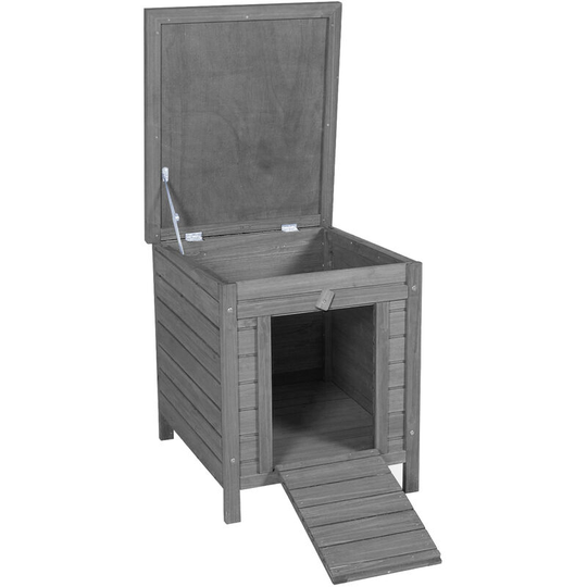 Charles Bentley - Pet Guinea Pig Hedghog Tortoise Hutch Shelter Box Hut House - Grey