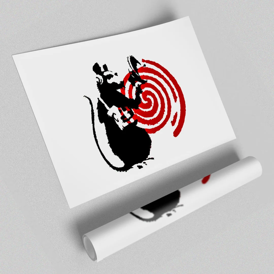 Radar Rat - Unframed Graphic Art Print on Paper