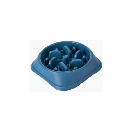 Fun Feeder- Slow Eating Dog Food Bowl - Pet Puppy Bowl- Non Skid Dog Bowls(1Pcs) blue - Muff