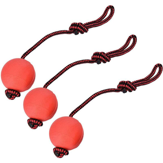 3 pcs Dog Toys with Rubber Ball Rope, Pet Toys, Cat Chew Toys Soekavia