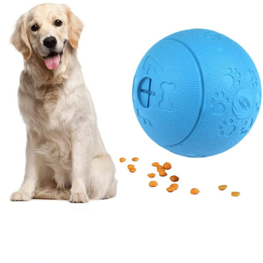 Dog Toy Balls Dog Treat Ball Toys, Bite Resistant Rubber Food Balls for Pet Dogs, Pet Exercise Games, iq Training Balls