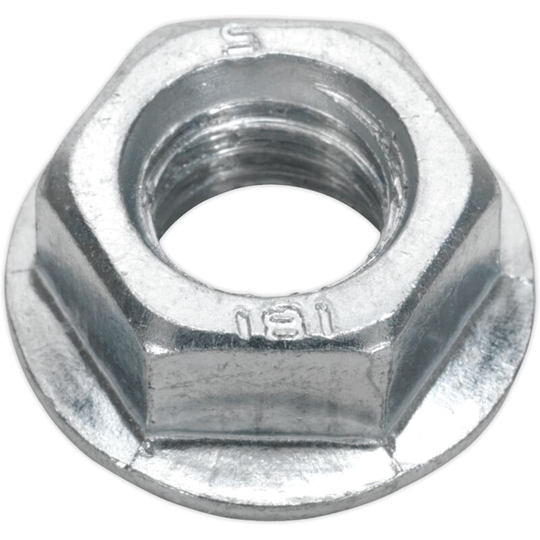 Sealey - FN12 Flange Nut Serrated M12 Zinc din 6923 Pack of 50