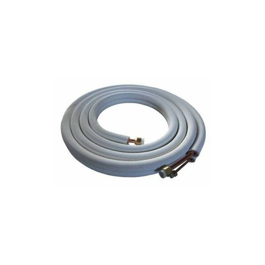 Bipolar isolated copper tube 1/4 3/8 + nuts 10 meters