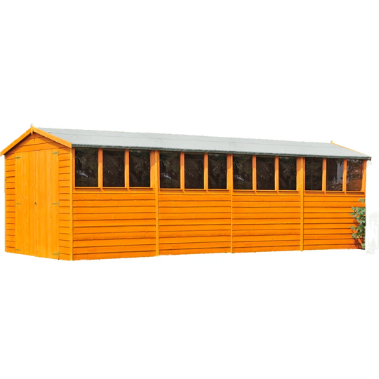 10 ft. W x 20 ft. D Overlap Apex Wooden Shed