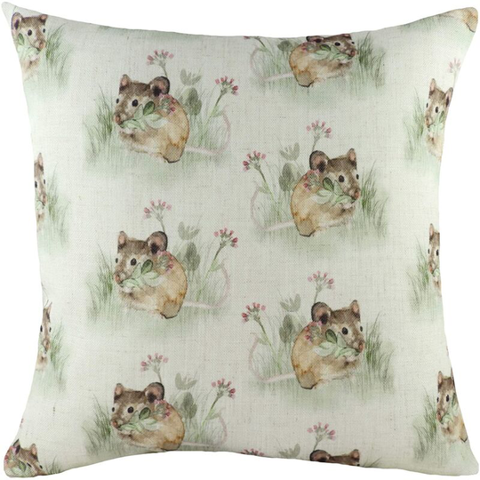 Hedgerow Mouse Cushion Cover (One Size) (Brown/Green) - Brown/Green - Evans Lichfield