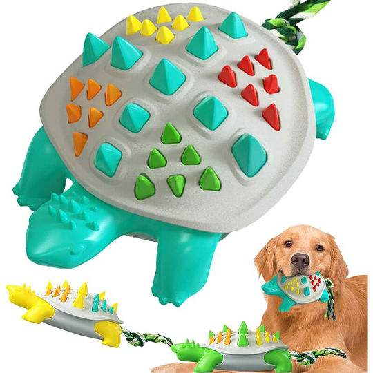 Betterlifegb - BR-Vie Dog Chew Toys for Aggressive Chewers, Bored Interactive Dog Toy, Dental Care Puppy Toothbrush Toys, Blue