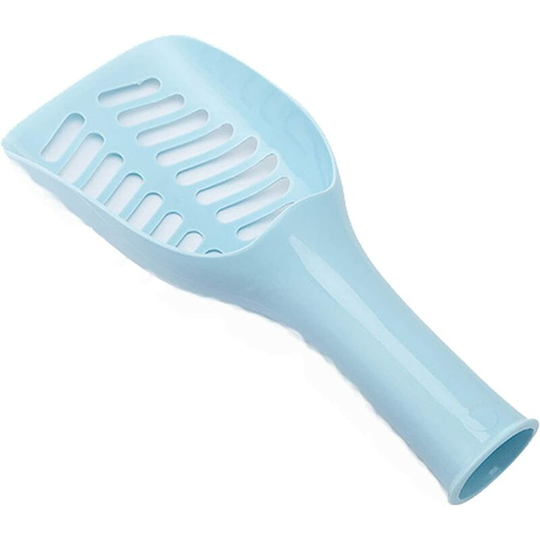 Cat Litter Scoop, Beautiful Cat Litter Shovel, Deep Shovel for Quick Sifting with Comfortable Handle for Cat Owners (Color:Blue)