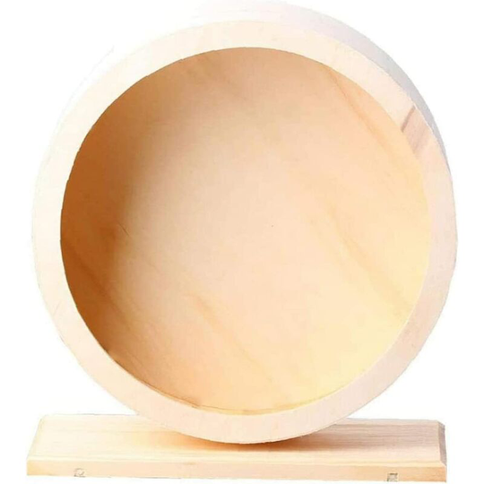 Hamster Wheel, Hamster Wheel Silencer Wood Hamster Wheel Gerbil Chinchilla Wheel Small Rodent Wheel (s)