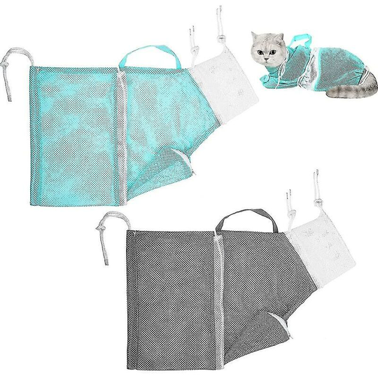 Cat bath bag (2 pieces) Cat and pet shower bag (2 pieces)