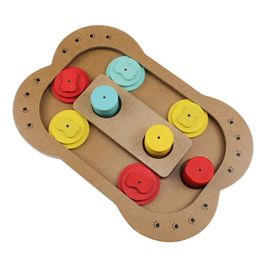Ethical pet interactive food finding wobbly bone toy puzzle can improve your dog's iq, especially for food training - bone shapes