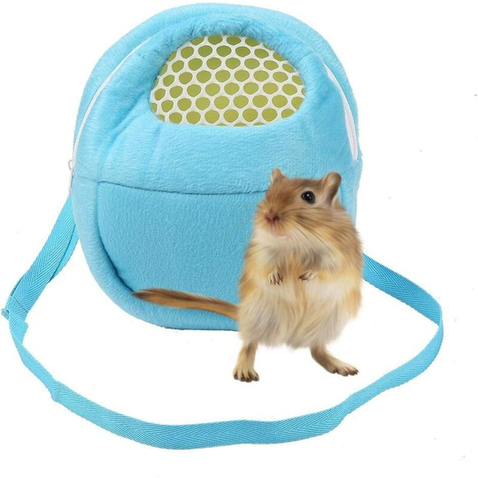 Hamster Carrier Bag, Rabbit Carrier Bag Small Breathable Portable Travel Bag With Shoulder Strap For Small Animals Hedgehog Squirrel Rabbit Hamster