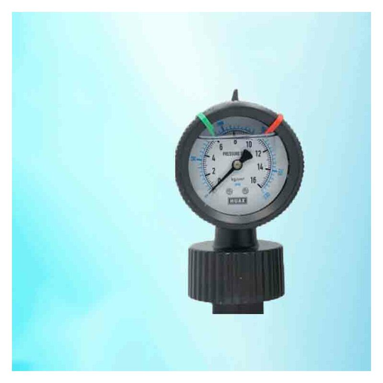 Pressure reducer piston rotary nut / male thread pp diaphragm pressure gauge Corrosion resistant plastic pressure gauge acid and alkali resistant pp