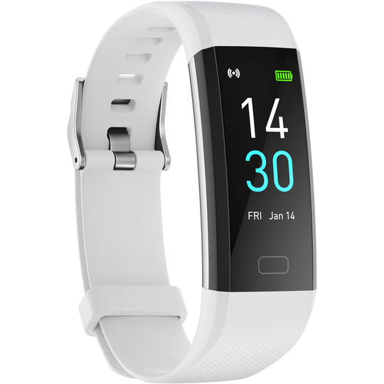 Fitness Tracker with Heart Rate Blood Pressure Blood Oxygen Sleep and Temperature Monitor Activity Tracker, Grey - Muff