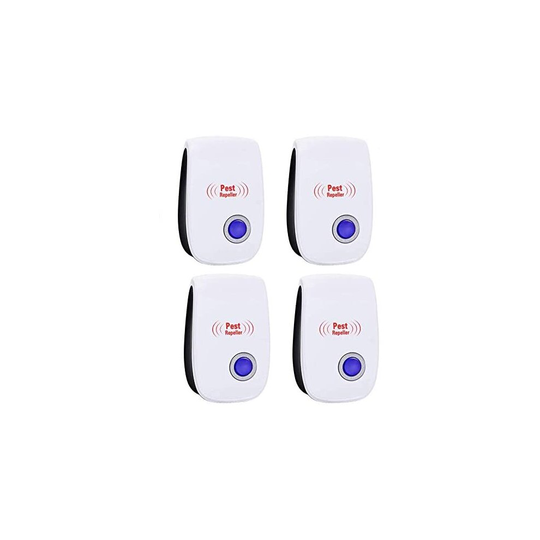 MGRETT Ultrasonic Pest Repeller, 4 Pack Insect Repeller, Electronic Mouse and Rat Repeller, Pest Control Insect and Spider Repellent Mice Re