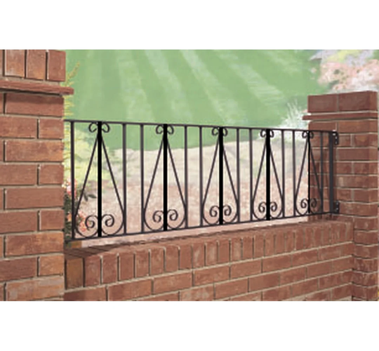 Brizendine Scroll Metal Railing Panel 183cm GAP x 40cm H