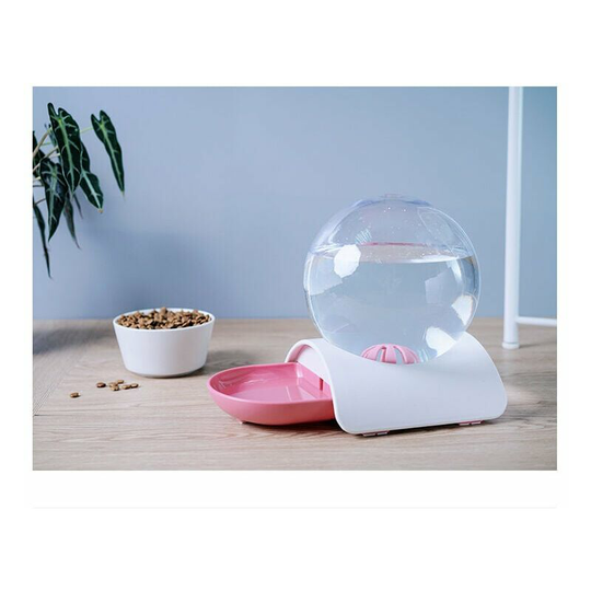 2.8L Automatic Pet Water Dispenser Cat Large Unloaded Pink Bowl