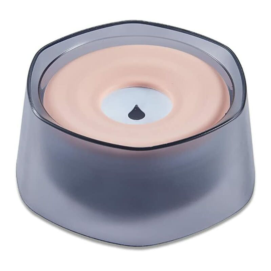 Dog Water Bowl, Spill Proof Pet Water Bowl, Floating Pet Bowl, Non Wetting Mouth Pet Water Bowl (Pink)