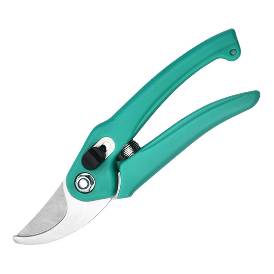 Muff - Stainless Steel Pruning Shears Garden Scissors Orchard Flower Branches Fruit Picking Scissors Garden Branch Tools Durable Treated(Green)