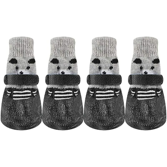 Aougo - Dog shoes Dog boots Dog shoes Non-slip dog rain boots Dog shoes for large dogs Shoes for small dogs Dog socks Pet boots black, s