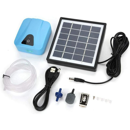 Osqi - Professional Solar Pond Aerator, Oxygen Pump Pond Air Pump Oxygen Pump Solar Powered Aerator, for Garden Pond Aeration Aquariums 2L/Min