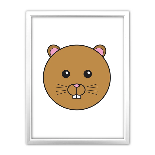 Animaru Hamster Framed Graphic Art