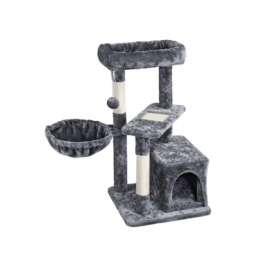 33' Cat Tree Kitten Tower, Dark Gray - dark gray - Yaheetech