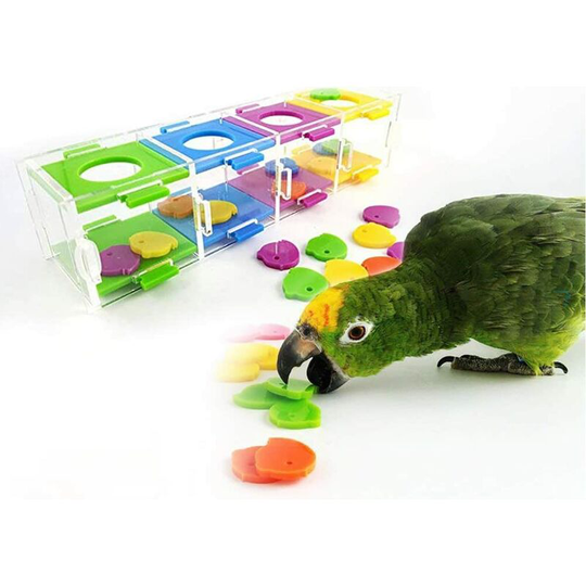 Bearsu - Toys for Birds, Colorful Toys for Parrots Intelligence Interesting Training for Birds, Interactive Puzzle Game for Parrots, Birds, Parakeet,