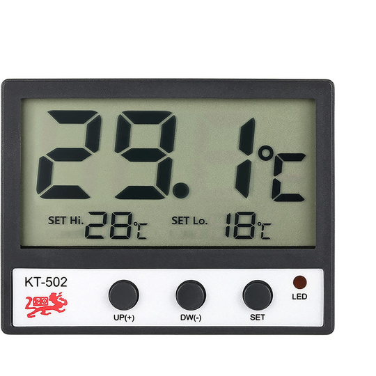 LCD Digital Fish Tank Aquarium Thermometer C/F High/Low Temperature Alarm