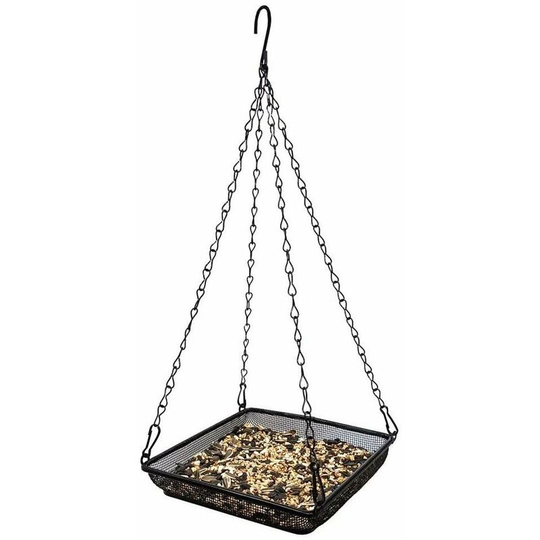 Set of 1 bird feeder for hanging (19*19*4.5cm)Feeding station birds large garden balcony - bird bath frost-proof hanging for wild birds in the garden