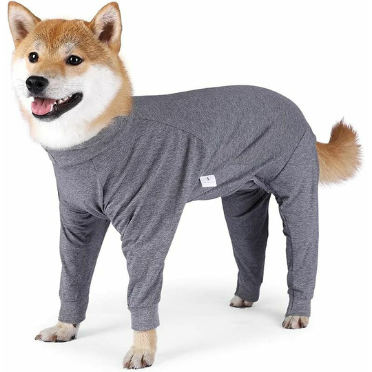 Naxunnn - Dog Pajamas Flexible Pet Sleeping Jumpsuit Breathable Dog Nightclothes Comfy Puppy Four Legs Recovery Suit Pullover Sleepwear Onesie for
