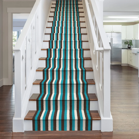 Allamanda Tufted Blue Stair Runner
