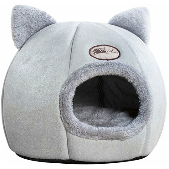 Cat head Cat litter Semi-closed dog litter Kitten litter Winter plush cat litter