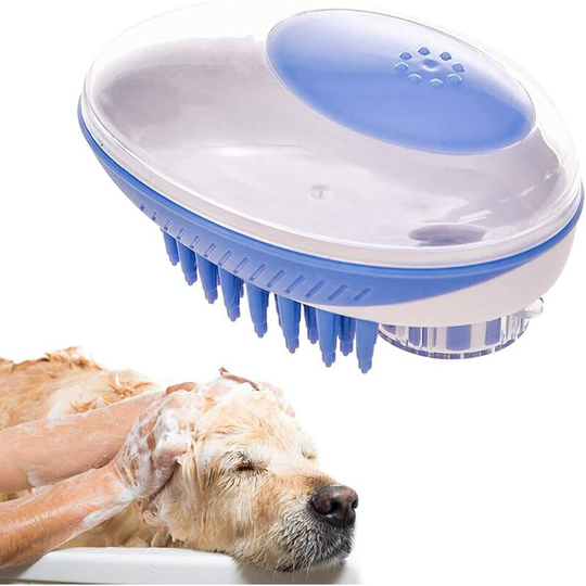 Dog Bath Brush, Pets Massage Brush for Bath, Shampoo and Massage for Cats and Dogs with Short Long Hair