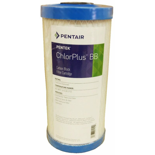 Pentek CHLORPLUS 10" Jumbo 1 Micron Carbon Block Filter