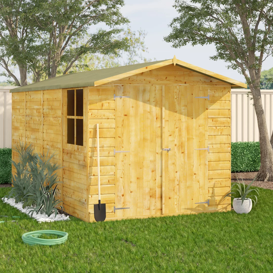 Jersey Pressure Treated 7 ft. W x 13 ft. D Shiplap Apex Shed