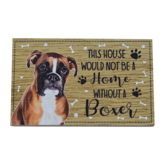 Pets and Paws Boxer Cular Decorative Slates