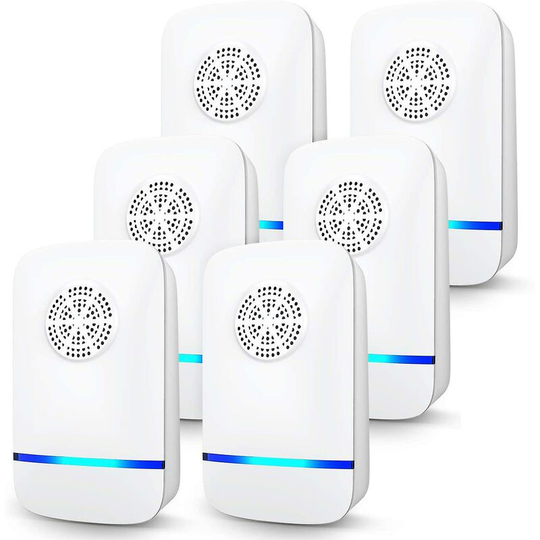 Sun Flowergb - Ultrasonic Insect Repellent, 6 Pack, Electronic Indoor Insect Repellent Plug