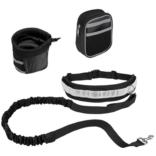 Betterlifegb - Hands Free Dog Walking Belt Adjustable Dog Leash Waist Belt Pet Dog Leash Coupler Running and Jogging Lead Belt for Dogs with 2 Pack