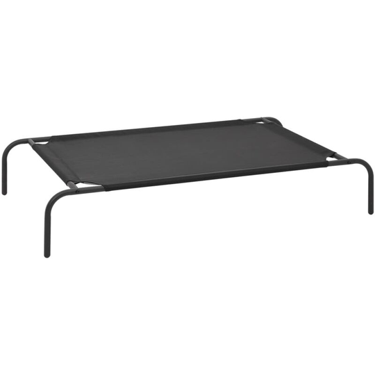 Elevated Dog Bed Black l Textilene Vidaxl Black
