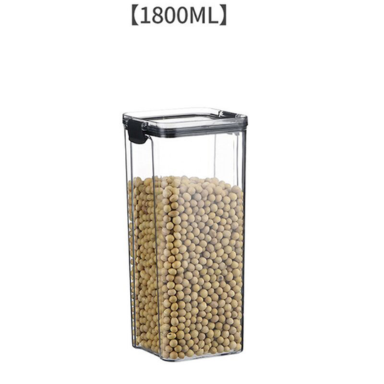 Food Storage Container - Airtight and Stackable Kitchen Food Storage Box - Rectangle 1.3L