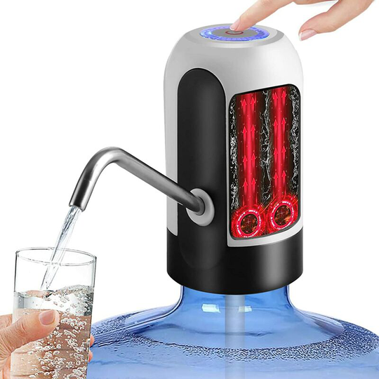Ilovemilan - 5 Gallon Water Dispenser - usb Charging Universal Fit Water Bottle Pump for Drinking Water Portable Automatic Electric Pump for Home