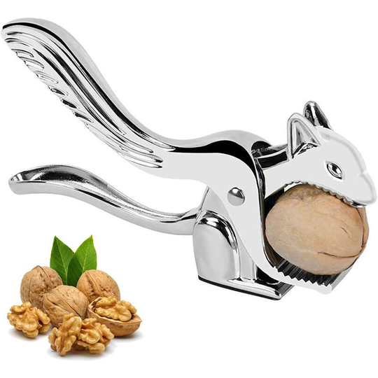 Durable Chestnut Tongs Crab Shell Tongs Walnut Tongs Multifunctional Cute Squirrel Shaped Seafood Shell Tongs with Non-slip Handle