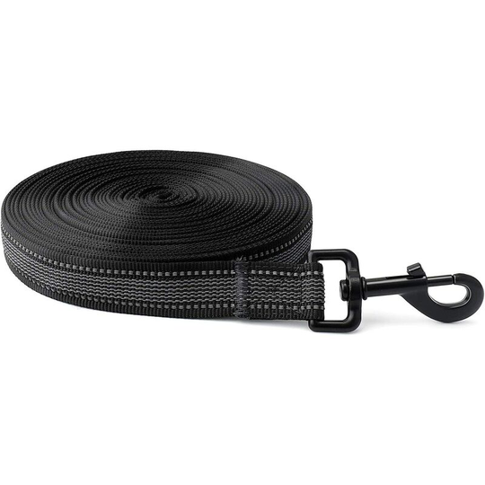 Bearsu - Dog Lead, 5m | 10m | 15m | 20m, 10m Dog Leash with Handle and Storage Bag Long Dog Rope, Rubberized Long Leash, Non-Slip and Sturdy for