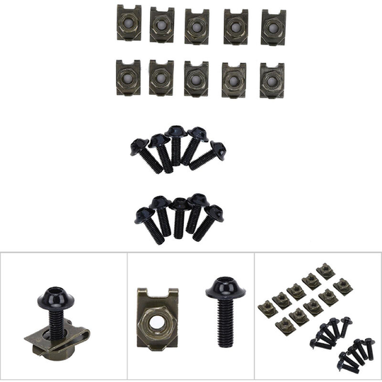 5*16MM Motorcycle Fairing Body Bolt Kit Screw Spire Speed Fastener Clip Nut